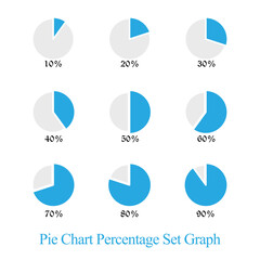 9 set pie chart percentage graph design, Infographic Vector 3d Pie Chart, Colorful circle percentage diagrams for infographics

