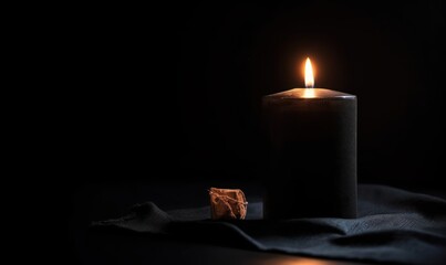 burning candle in the dark for Muharram HD 8K wallpaper Stock Photography Photo Image