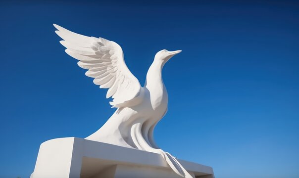 statue of the angel dove HD 8K wallpaper Stock Photography Photo Image