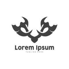 Obraz premium Axe Logo, Wood Cutting Tool Vector Icon, Silhouette Design, Retro Vintage Style