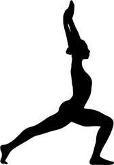 silhouette yoga women illustration vector