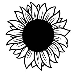 abstract sunflower vector