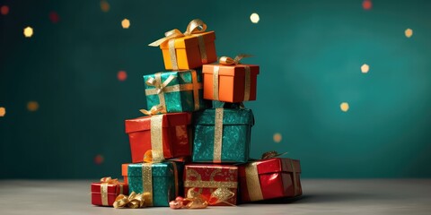 christmas gift box with generative ai
