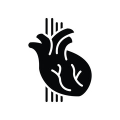 Human heart vector icon