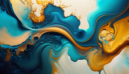 Abstract liquid modern wave background Created with generative Ai technology