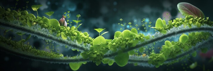 DNA of plants, technologies of future cultivation of agricultural crops. Generative AI