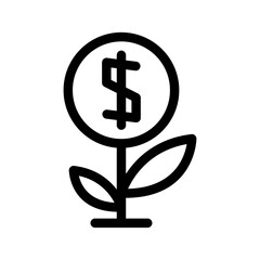 Business Investments Icon Vector Symbol Design Illustration