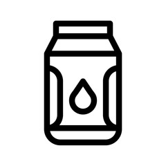 Milk Icon Vector Symbol Design Illustration