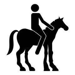Equestrian / horse and rider icon