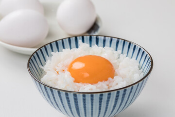 高級生卵かけごはん　　rice with egg