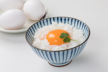 高級生卵かけごはん　　rice with egg