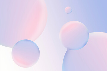 Fototapeta na wymiar 3D Bubble Gradient Background