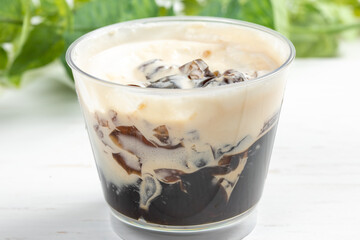 カップのコーヒ－ゼリ－