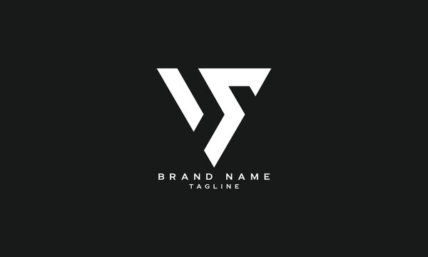 JSQ, JQS, JS, SJ, JQ, QJ, Abstract initial monogram letter alphabet logo design