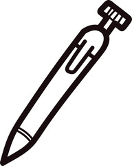 Hand Drawn pen in doodle style