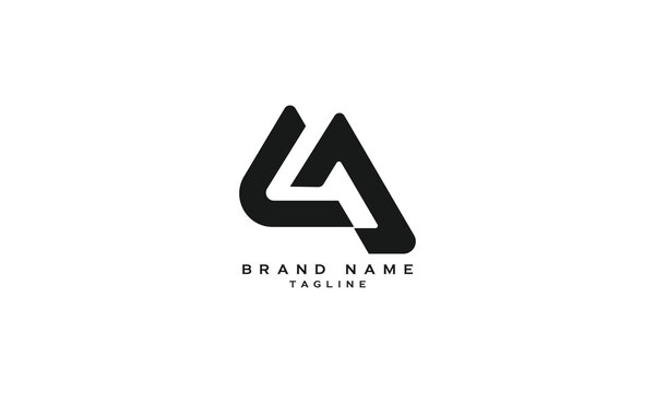 LCA, ALC, CA, AC, LA, AL, Abstract initial monogram letter alphabet logo design