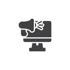 Digital marketing vector icon