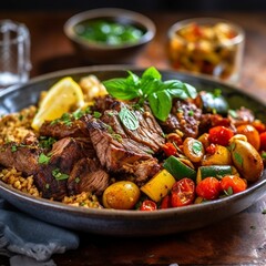 Moroccan Spice-infused Lamb Medley