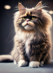 Fototapeta premium brown cute cat 