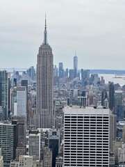 Obraz premium Empire State and Manhattan view 