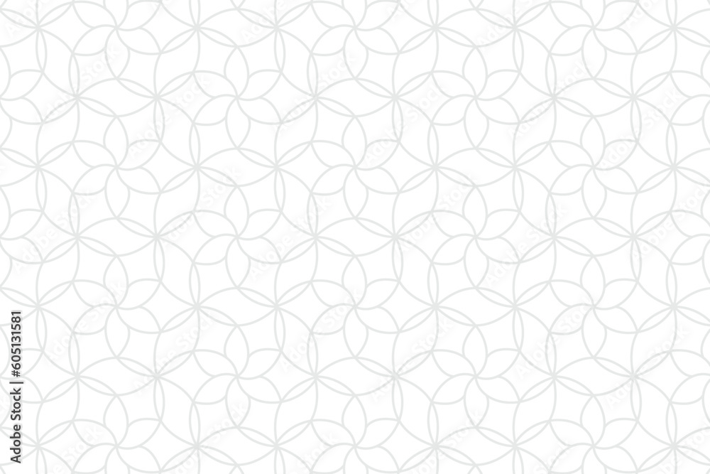 Wall mural white abstract pattern background with futuristic and modern style concept