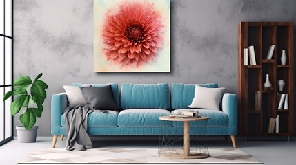 Abstract artistic flower poster collection. 