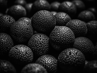 Futuristic abstract spheres geometric background created with Generative AI technology.