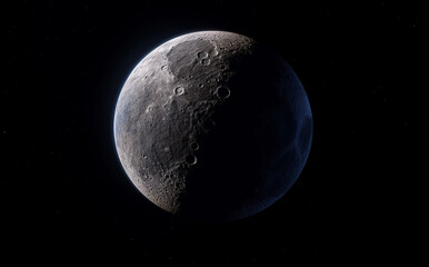 Obraz na płótnie Canvas the moon in the space. generative ai.