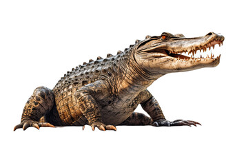 A Alligator isolated on transparent background - Generative AI