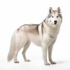 dog, husky, animal, pet, white, siberian, puppy, portrait, breed, isolated, canine, cute, malamute, purebred, wolf, siberian husky, alaskan, domestic, sitting, mammal, fur, animals, akita, studio, you