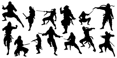 ninja silhouettes  © Dian