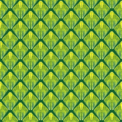 Watercolor seamless hand drawn geometric pattern with colorful rhombuses