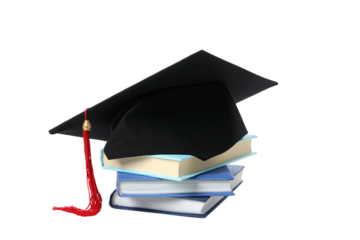 Concept of graduation, isolated on white background