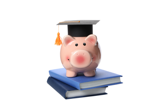 Concept of graduation, isolated on white background