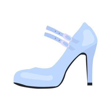 Woman high heels shoes icon cartoon Royalty Free Vector