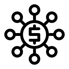 crowdfunding line icon