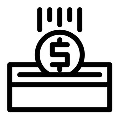 crowdfunding line icon