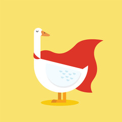 Super hero goose