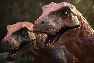 Rucksack Amazing and photorealistic dinosaurs. Jurassic period. Gigantic reptile. Close up view. Beautiful and scary dinosaurus. Dangerous dino. Generative AI. © Kassiopeia 