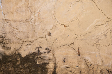 Fototapeta na wymiar Old concrete cracked wall texture background