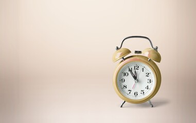 Change time concept. Classic alarm clock