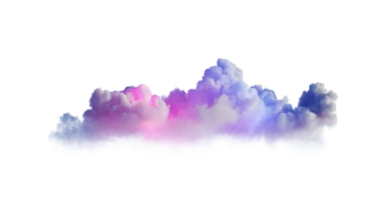 Poster 3d render, abstract cloud illuminated with neon light.  © NeoLeo