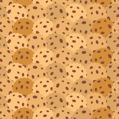 Cookie pattern seamless. Cookies background. Baby fabric texture