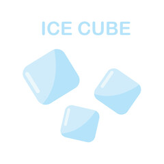 Ice cubes, vector illustration