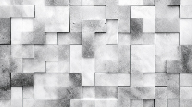 Gray white bright vintage retro geometric AI, Generated Image © sofiana