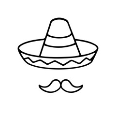 Cinco de Mayo celebration. Mexican traditional federal holiday that is celebrated on May 5th. Fiesta banner with decorations for Cinco de Mayo vector illustrations