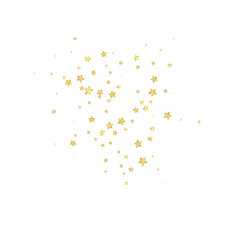 Magic stars vector overlay.  Gold stars scattered