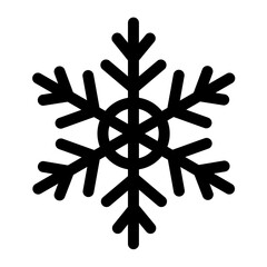 snowflake icon isolated on white background