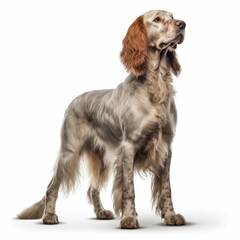 dog, setter, spaniel, animal, pet, cocker, puppy, white, canine, cute, isolated, breed, mammal, black, sitting, portrait, brown, cocker spaniel, springer, domestic, purebred, studio, doggy, adorable, 