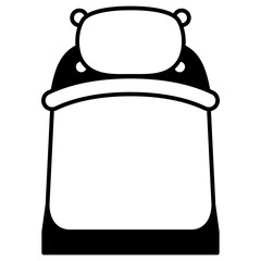 bedroom icon illustration